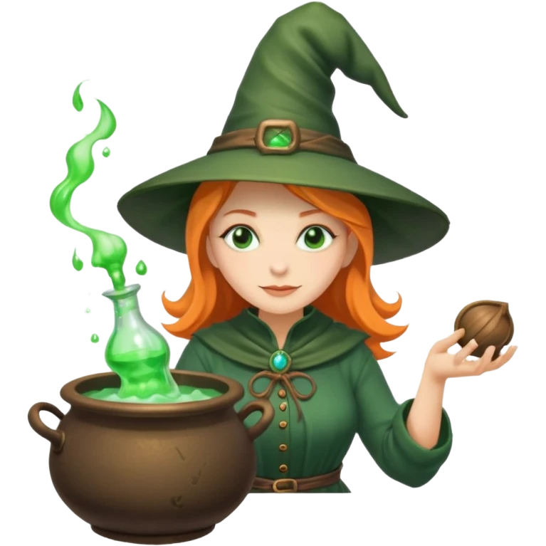 green witch cooking potion emoji