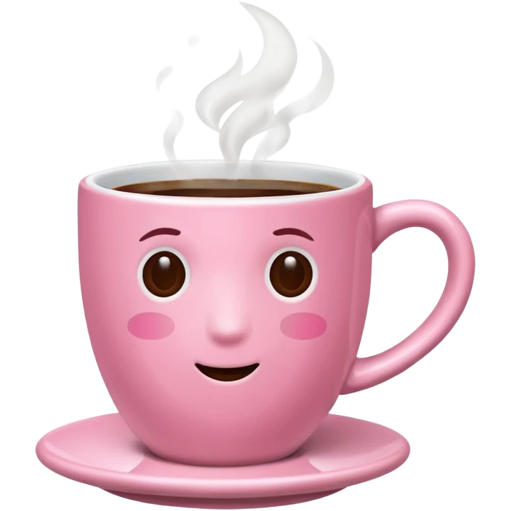 pink coffee cup  emoji