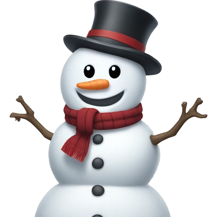 Snowman flexing  emoji