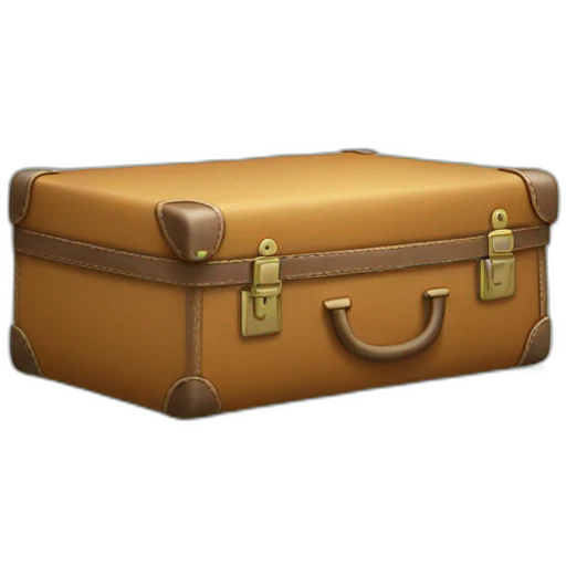 valise sur lit emoji