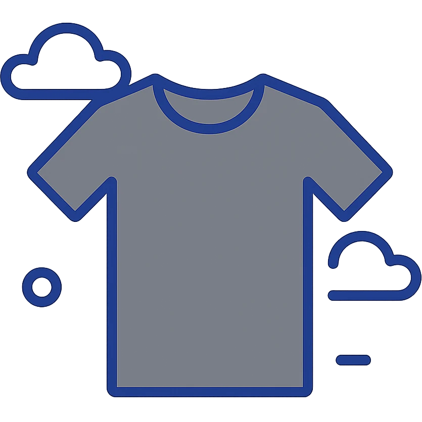 grey t-shirt icon, simple, modern, minimal, no text emoji