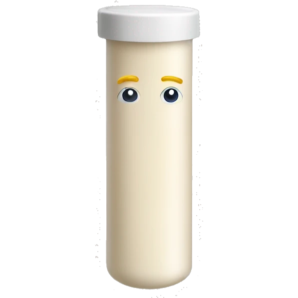 Cream in a plastic tube container  emoji