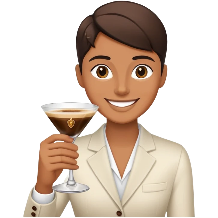 Espresso martinis with a smile  emoji