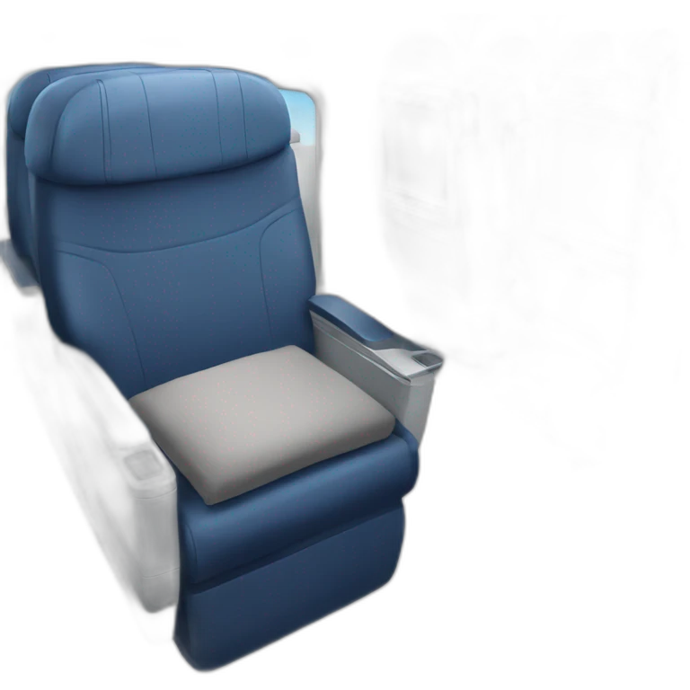 Simple Economy class Airplane seat emoji