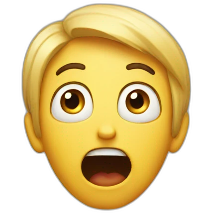 scared and surprised emoji