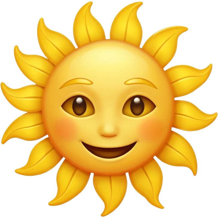 smiling sun emoji emoji