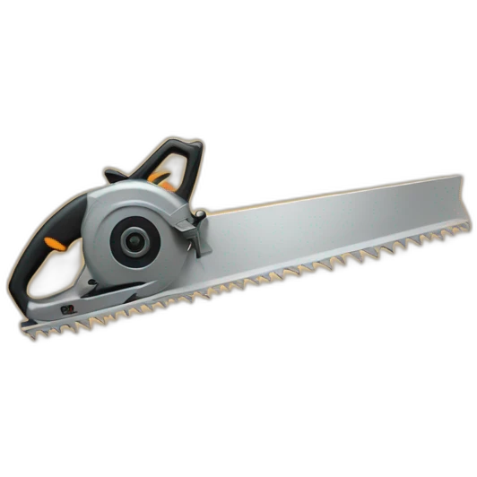 The saw cuts the board emoji