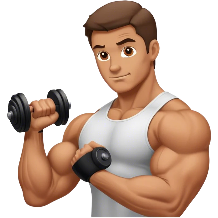 guy doing bicep-curls emoji