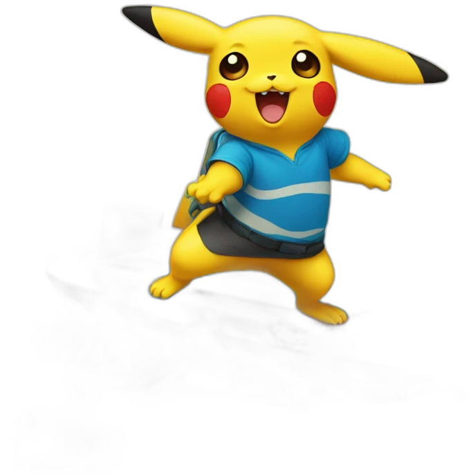 Pikachu surf emoji