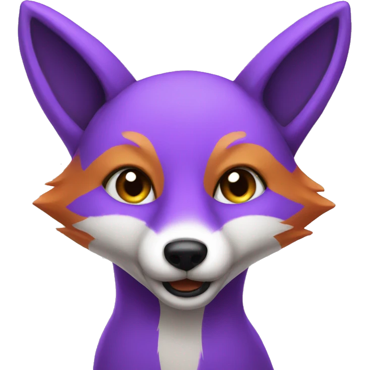 Purple fox emoji