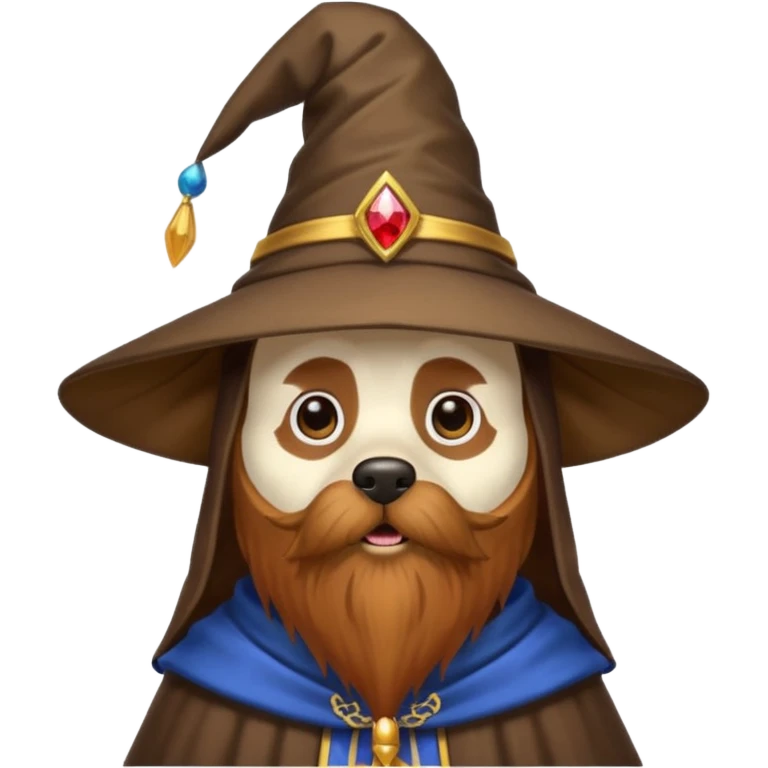 Dog wizard emoji