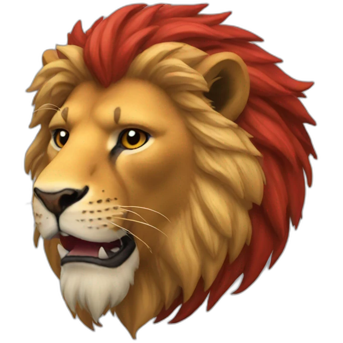 Red lion emoji