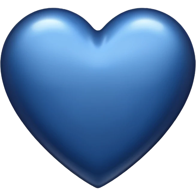 A midnight blue hear emoji