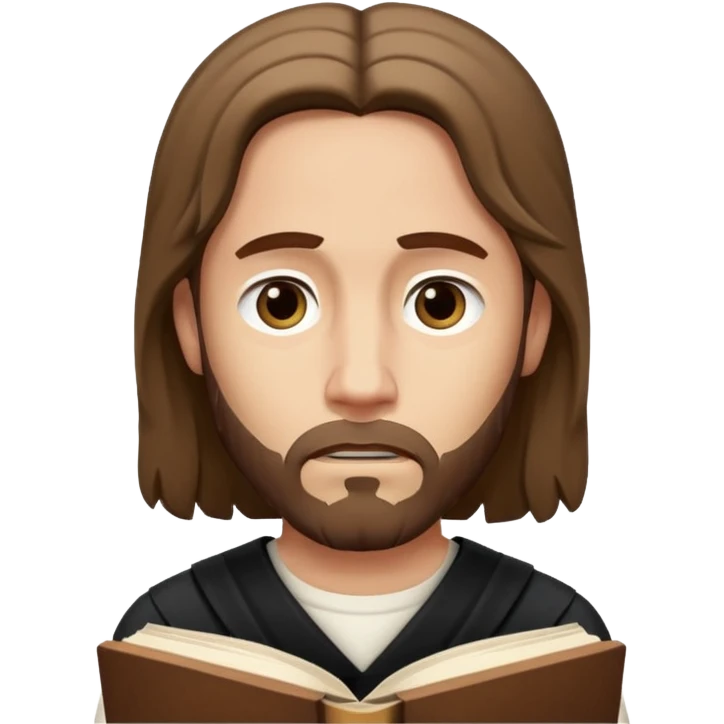 Jesus frowning at a Book of Mormon emoji