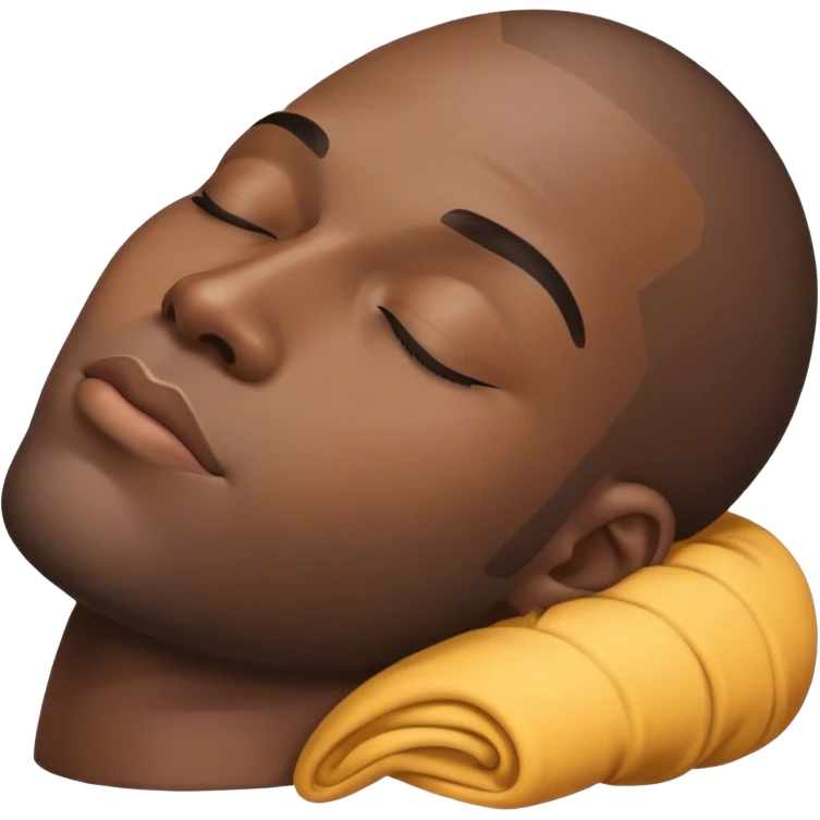 black man with closed eyes emoji