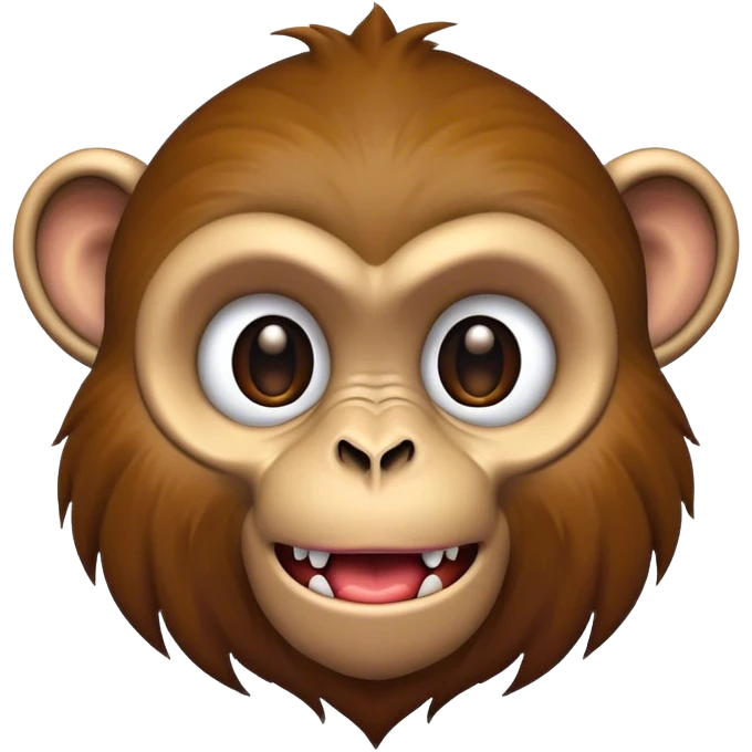 Freaky monkey emoji