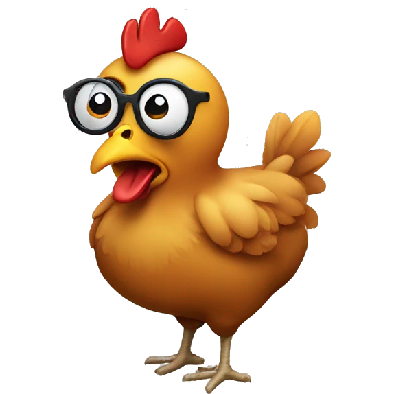 Chicken smoking  emoji