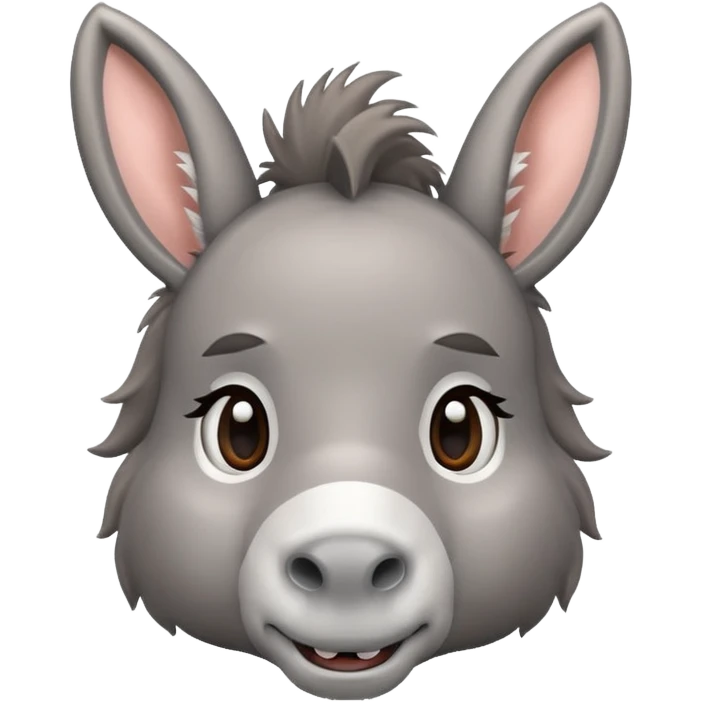 Cute donkey emoji