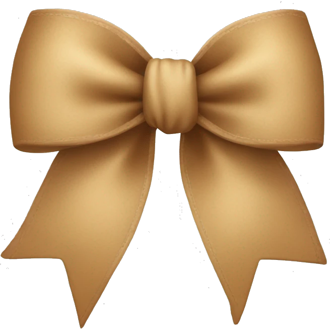 Light brown bow  emoji