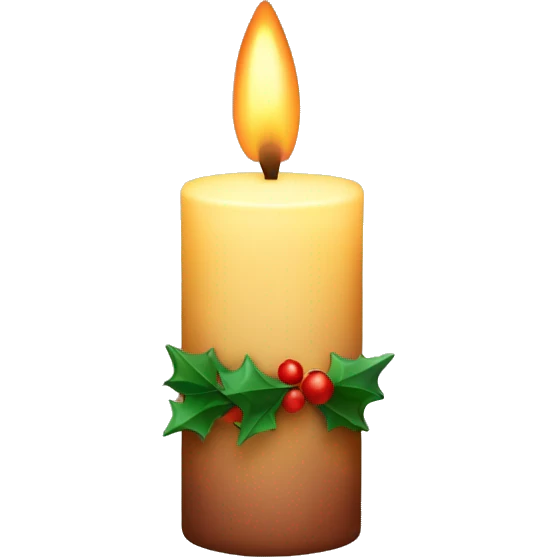 christmas candle emoji