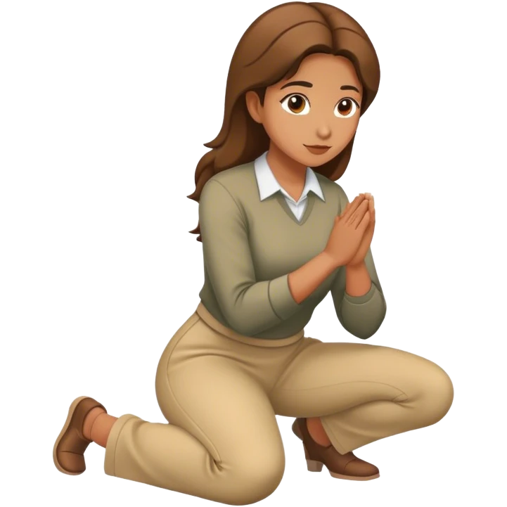 Kniehende Frau  emoji