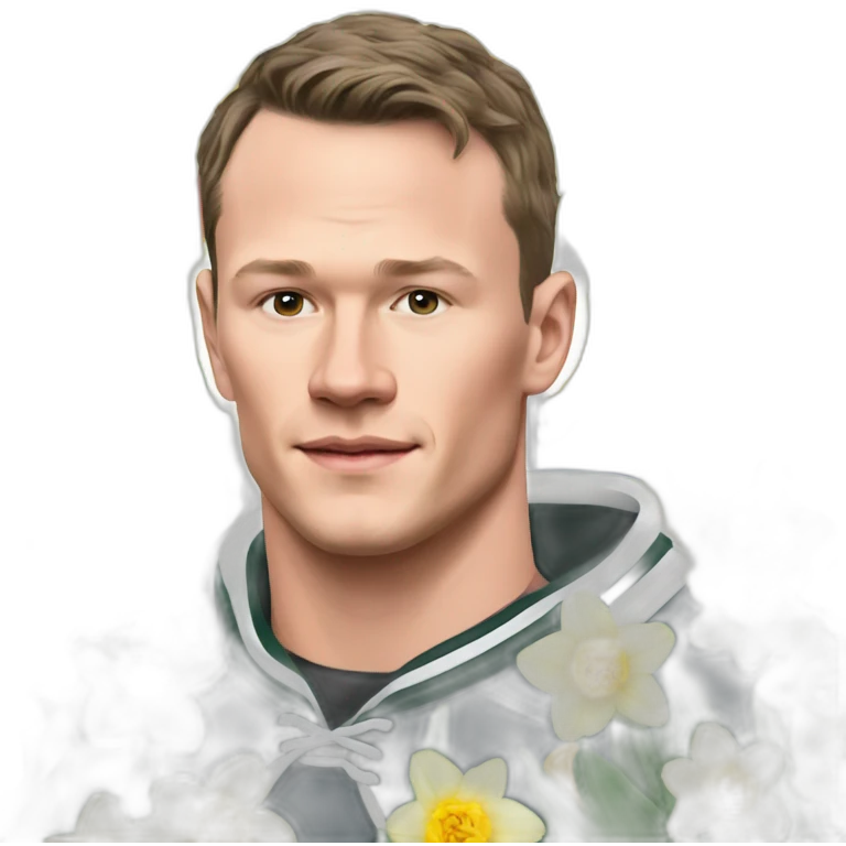 Jonathan Toews as rainbow seal with daffodils and roses emoji