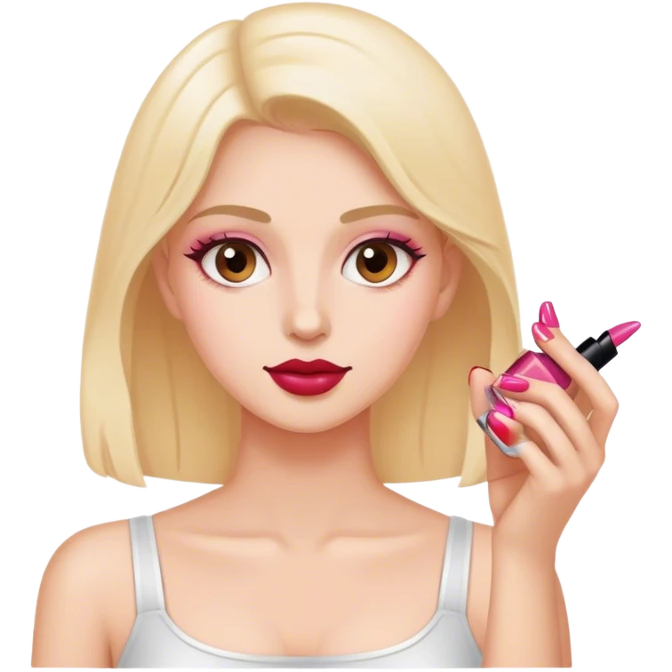 Applying nail polish  emoji