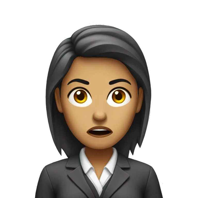 angry female accountant emoji