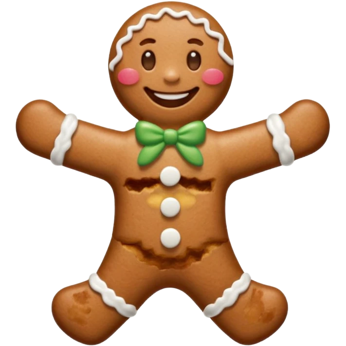 gingerbread man emoji