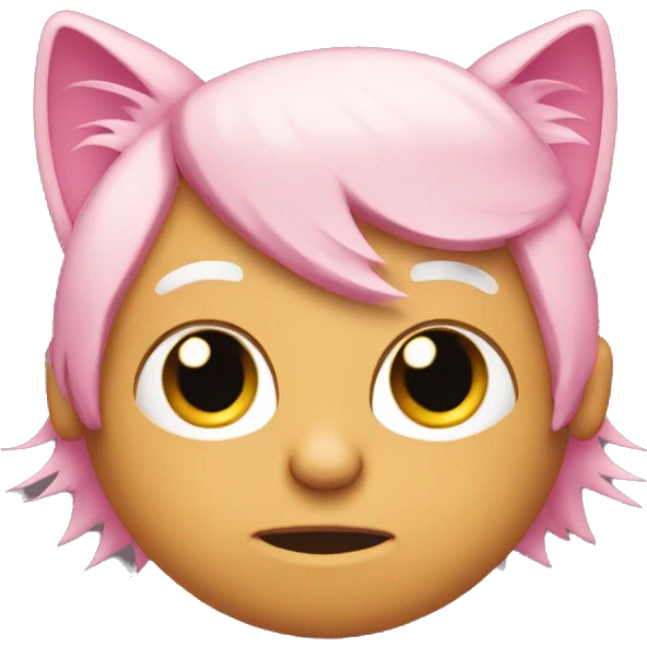 Donald trump with fluffy pink cat ears emoji