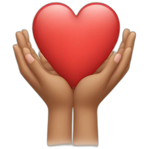 holding hand with heart  emoji