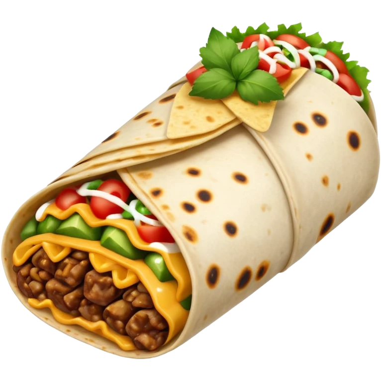 A juicy burrito emoji