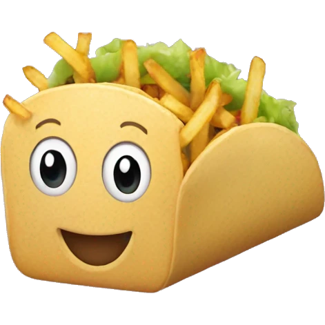 tacos frites emoji