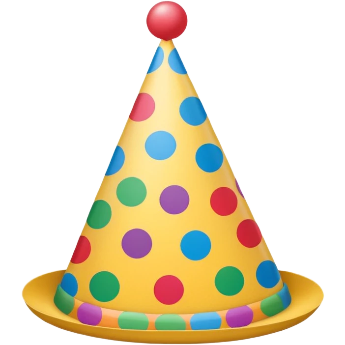 birthday hat polka dots emoji