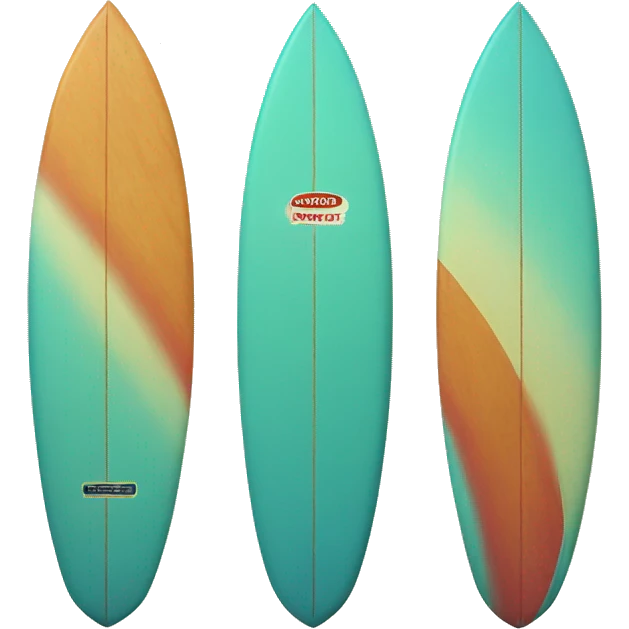Retro surfboard  emoji