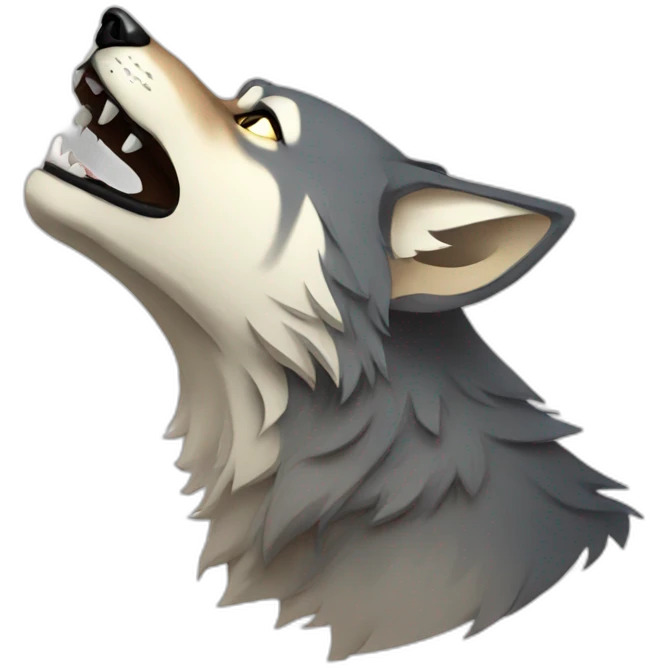howling-wolf emoji