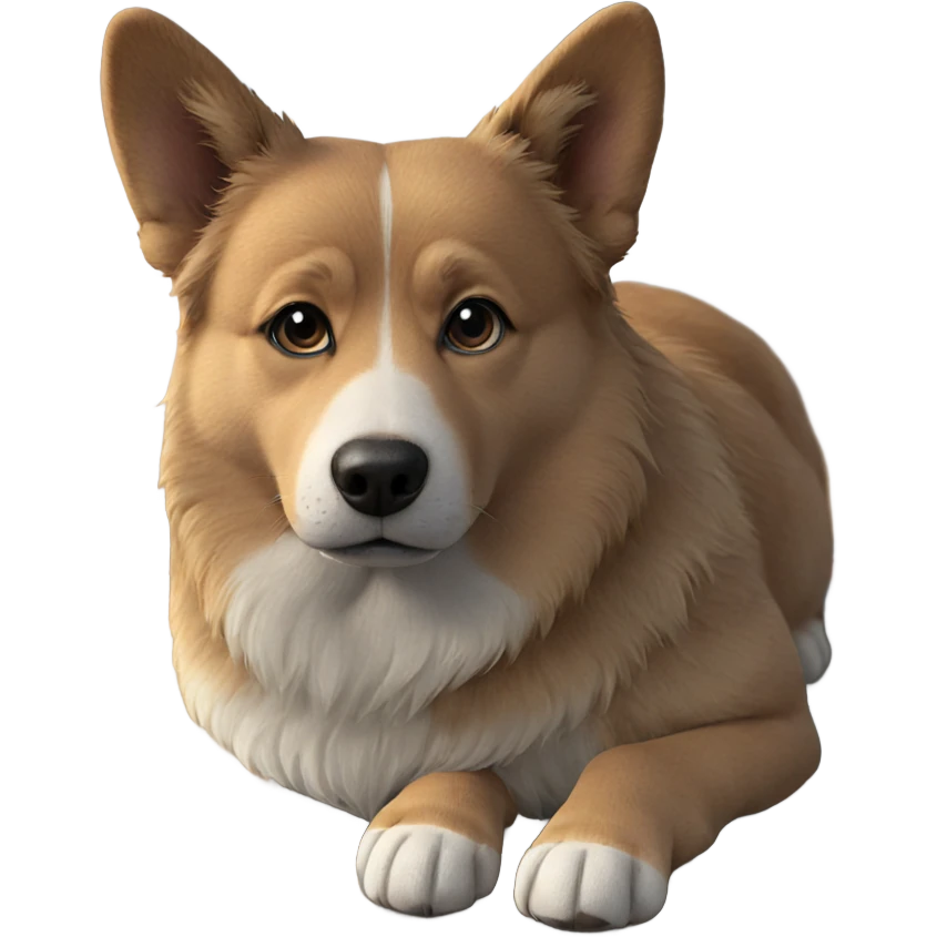 realistic dog with blurry background emoji