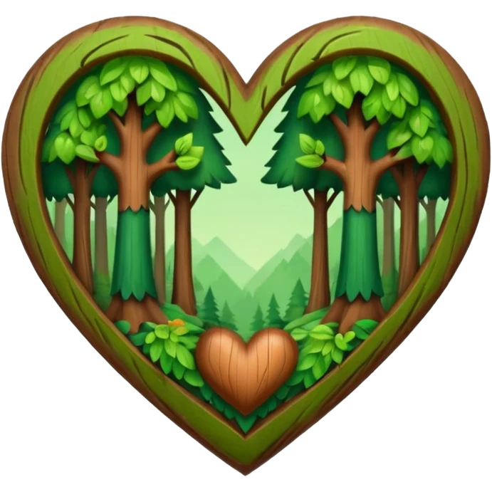 forest-themed heart emoji