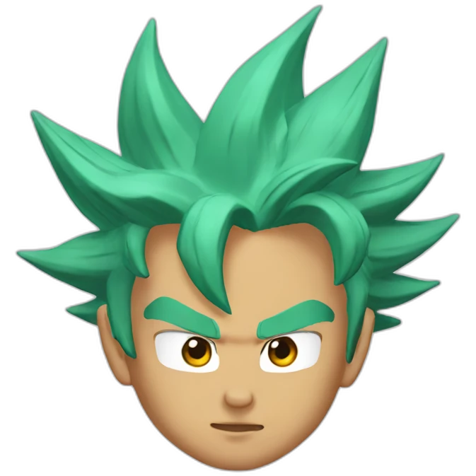 super saiya with peace emoji