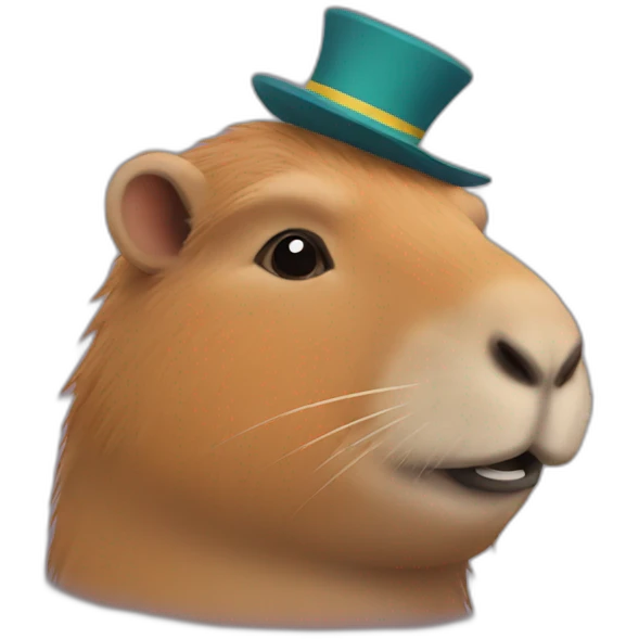 Capybara clown emoji