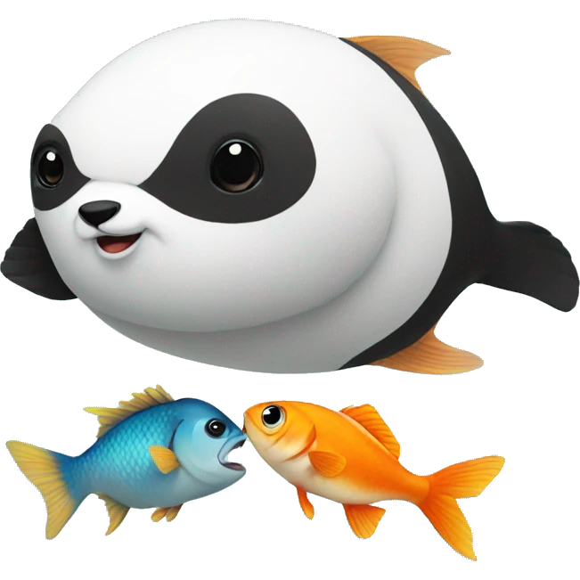 fish with panda emoji
