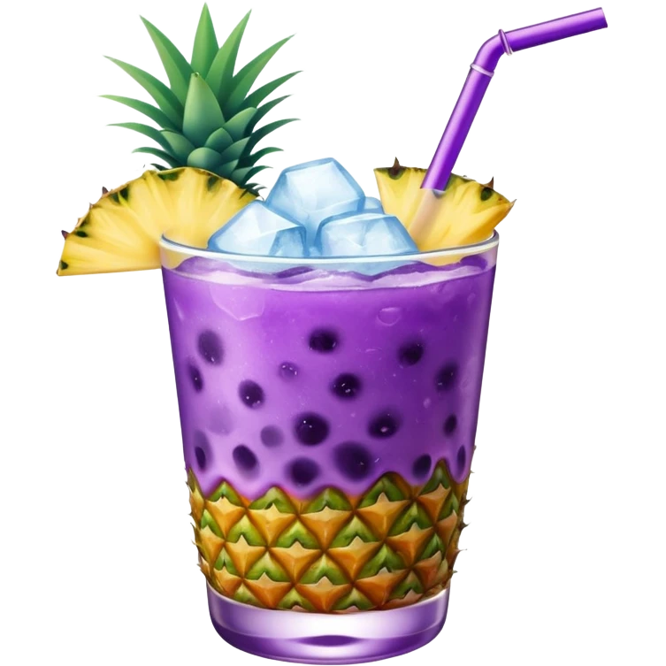 Jamaican Purple Rain Frozen Cocktail Pineapple emoji