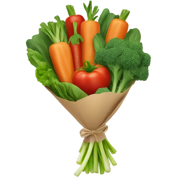 Vegetable bouquet emoji