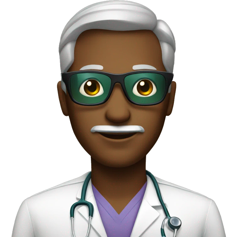 Doctor with sunglass  emoji