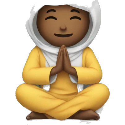 Musulman Praying on the moon emoji