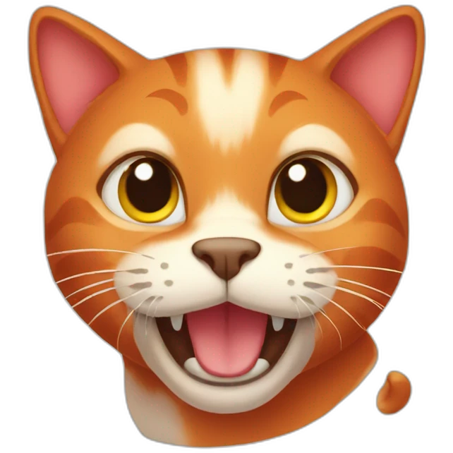 red cat emoji