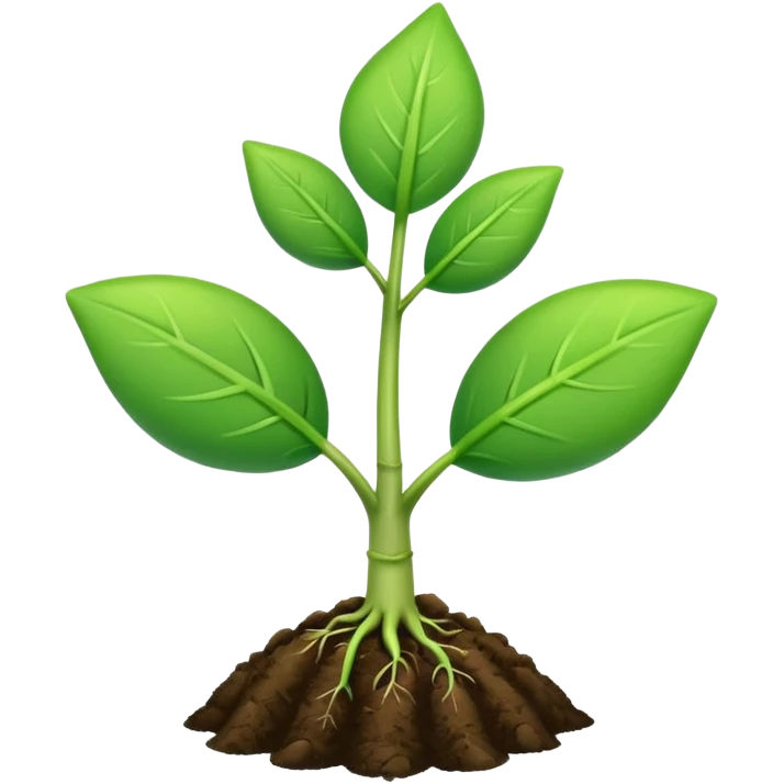 plant sprout with an upward arrow emoji