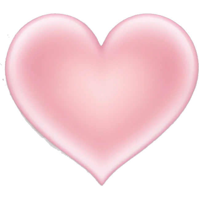 light pink heart emoji