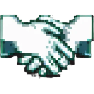 two hands holding each other as a friendship symbol emoji