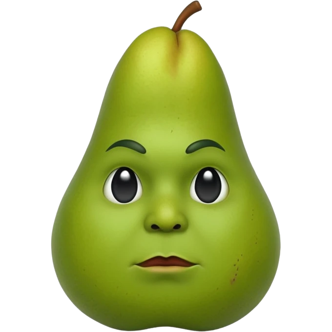 birne mit gesicht gangster emoji